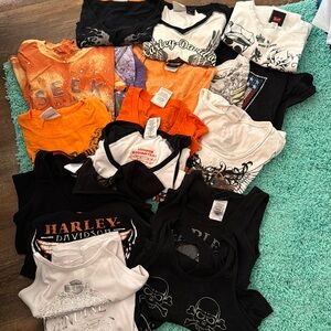 Harley Davidson tops.